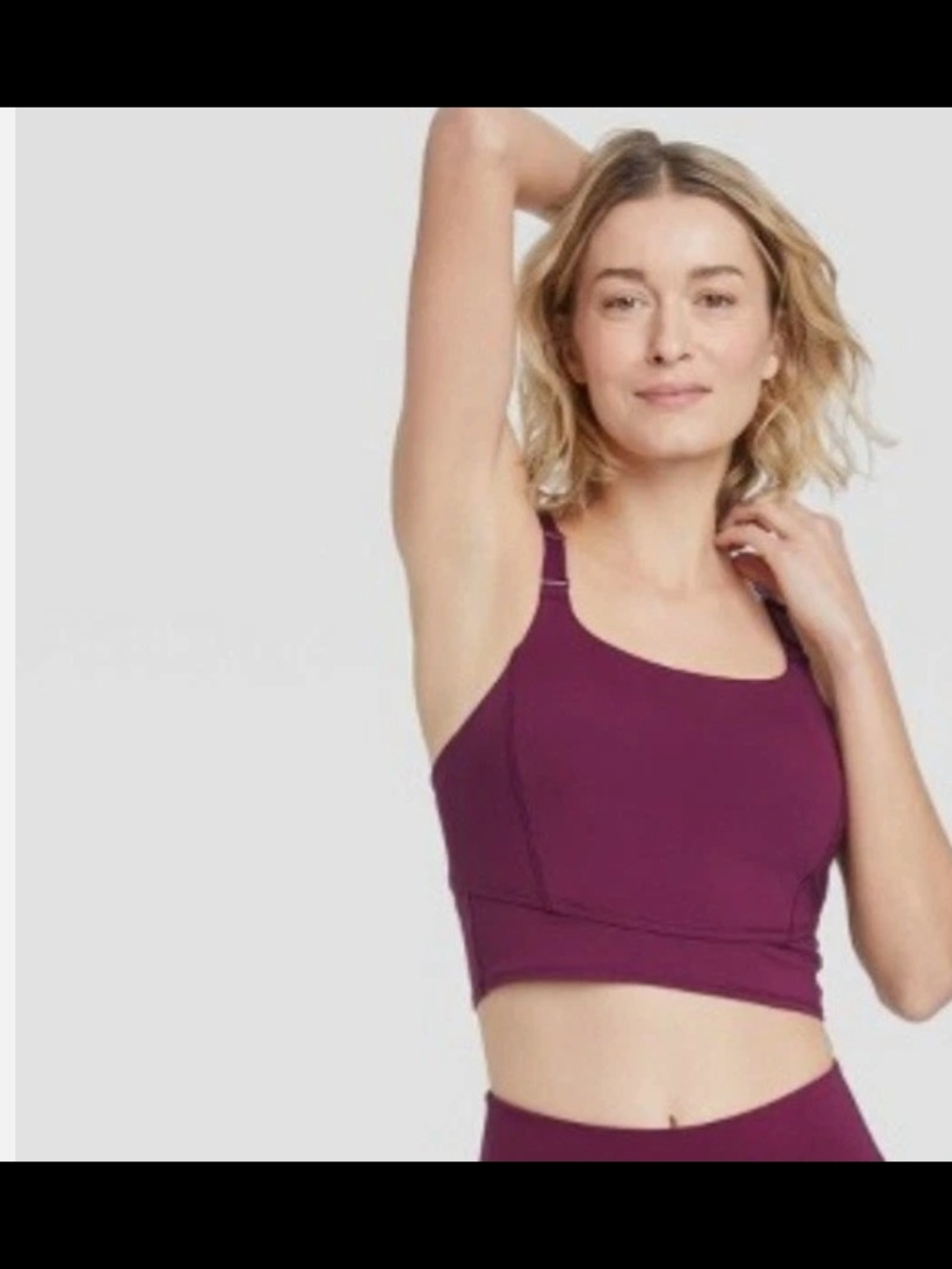 Women’s Plum Supportive Crop Tank Top